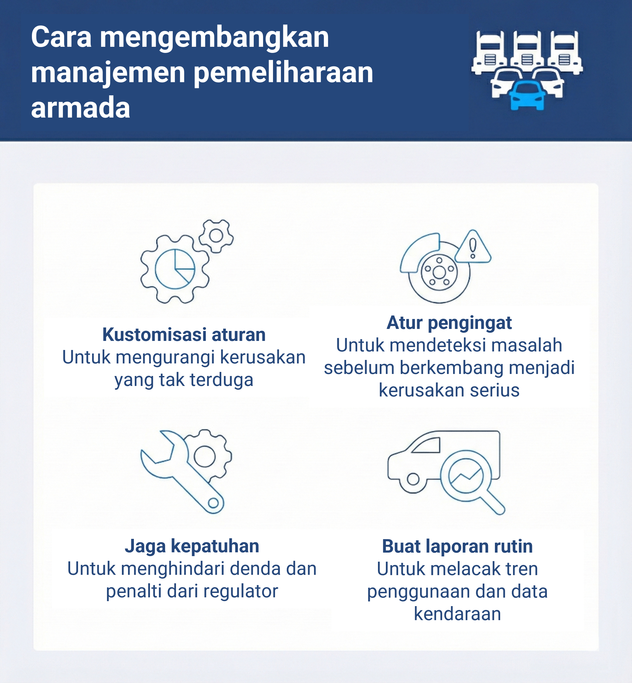 Tips untuk Menyederhanakan Manajemen Pemeliharaan Armada